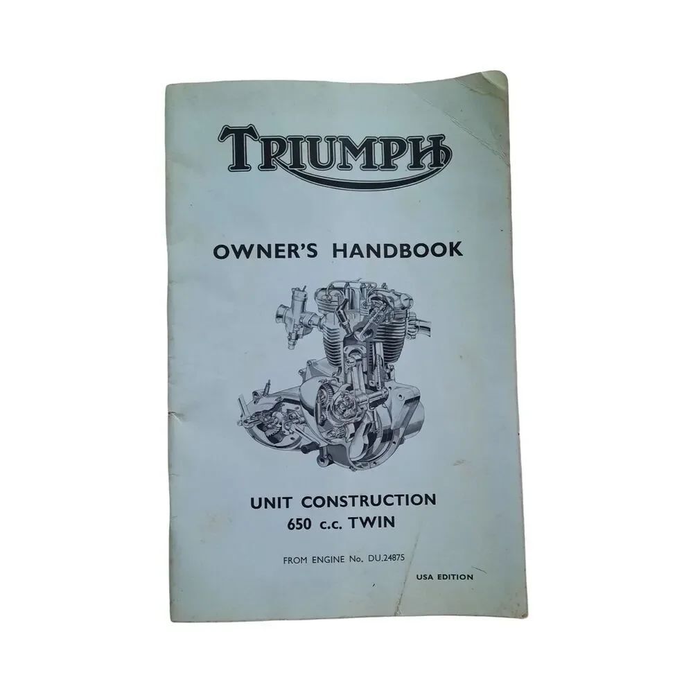 Triumph Owner's Manual – Blue and Black Illustration